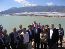 Luis Planas destaca el esfuerzo inversor realizado por la Junta para reducir el nivel del agua de la balsa del Sapo