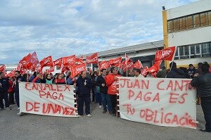 Los empleados de Canalex inician una huelga indefinida esperando que Cantón abone las nóminas atrasadas