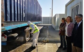 El Puerto de Almería pone en servicio el Centro de Limpieza y Desinfección de Vehículos de transporte de animales vivos