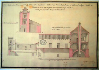 Detalle de uno de los planos de Antonio de Ugaltaridea