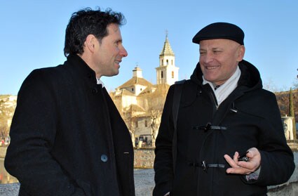 Francisco Álvarez y Algis Zaboras, los directores de los coros participantes 