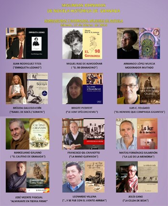 Autores participantes en las 2ª jornadas de novela histórica