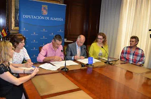 Diputación y COEXPHAL trabajan en la inserción laboral de usuarios del Servicio Provincial de Drogodependencias