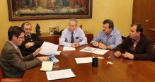 El presidente de la CHS y el alcalde de Pulpí revisan las obras de reparación de los daños causados por las riadas de agosto y septiembre de 2012