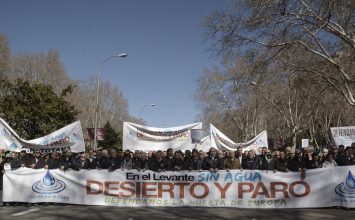 Los regantes se ‘plantan’ en Madrid para defender la Huerta de Europa