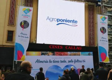 Grupo Agroponiente en la promoción de ‘Almería, Capital Española de la Gastronomía’ en las pantallas de Callao
