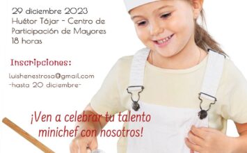 La III Gala Espárrago Chef Junior se celebrará el 29 de diciembre en Huétor Tájar