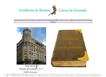 El portal web de esta institución recoge su historia, actividades y un interesante diccionario de escritores granadinos El portal web de esta institución recoge su historia, actividades y un interesante diccionario de escritores granadinos