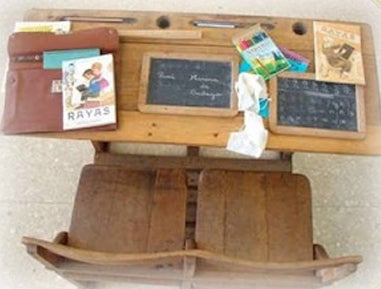 Materiales escolares de aquella época Materiales escolares de aquella época