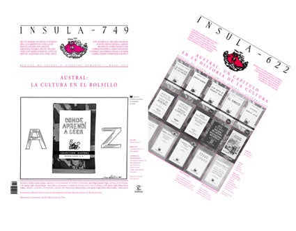 Portadas de los dos monográficos de Insula dedicados a la colección Austral Portadas de los dos monográficos de Insula dedicados a la colección Austral