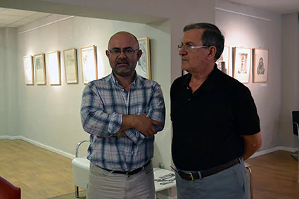 Ramon Moya, junto a Juan Pedro Linares, director de Artexpontáneo/A.A. 
