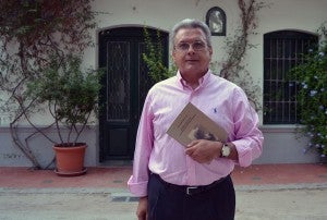 José Antonio García López, autor de 'María Galvany, una diva en Pinos Puente' 16/08/2016 FOTO: ANTONIO ARENAS