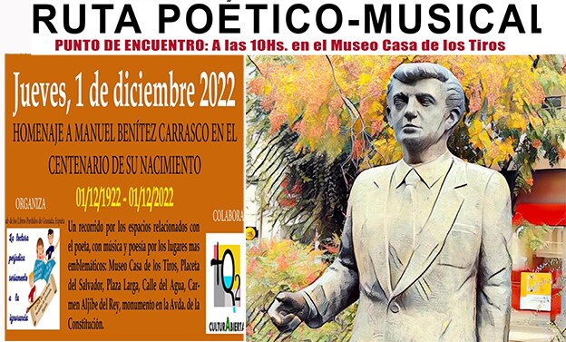 El Club de los Libros Perdidos de Granada organiza un acto homenaje a Manuel Benítez Carrasco en el centenario de su nacimiento